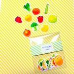 【大人気シリーズより、新作☆】フルーツ&ベジタブルフレークシール♡spring♡