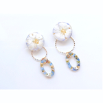 お花08 大ぶり ピアス イヤリング