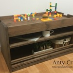 【NEW】プレイテーブル ＊ソファテーブルやTV台にもなる！ 幅82cm UN/UN 完成品