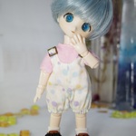 オビツ11　サロペット　白