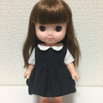 メルちゃん　レミン＆ソラン　服　リネン ワンピース ブラウス     50