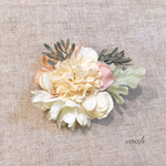 natural pink＆white flower ヘアアクセサリー & コサージュ ラッピング無料