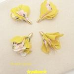 【新商品】Flower Tassel  ４pieces＊yellow