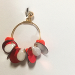 (再販)フープのスパンコールジャラジャラピアス