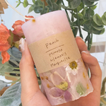 botanical candle／peach