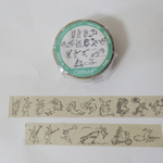 マスキングテープ　「鳥獣戯画 現代版　絵柄ミックス」