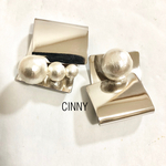 パール×シルバーピアス
