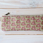 リバティうさぎペンケース*スリム＊ラミネート＊防水＊Cotton Tailコットンテイル