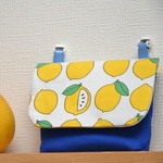 ☆再販します☆【送料無料】移動ポケット：レモン×ロイヤルブルー
