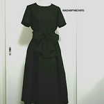 【受注製作】黒のリボン付きワンピース