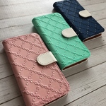   手帳型 キレイ色レース iPhoneケース