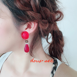 ビンテージ red red red! ピアス/イヤリング