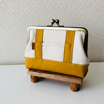 【トートバッグ風】 がま口財布 (マスタード)