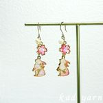 和ピアス✿うさぎに桜