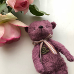 ビスコース       プラム色×紅茶色 ＝ 紅芋色の   ほのぼのbear