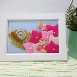 紫陽花  ちりめん押し絵 (受注製作)