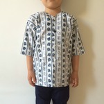お祭り☆こども鯉口シャツ（しょうぎ/しろ）