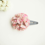 リバティ裂き布 Flower　パッチンピン