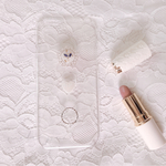 【新作】上品綺麗♡パープルフラワーiPhone case