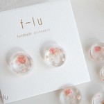 かすみ草❁ピアス[ピンク]
