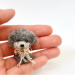 トイプードル シルバー ブローチ