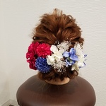 『和装髪飾り』ダリアピンポンマム和装ヘア成人式ヘア振り袖ヘア白無垢ヘア成人式髪飾り振り袖髪飾り白無垢飾りかすみ草紫陽花