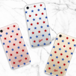 【iPhoneXS】【iPhoneXR】対応 スマホケース 〈星〉スター クリア お揃い ペア 名入れ iPhone 秋 おそろい 送料無料