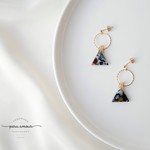 NEW!Triangleべっ甲×gold ring ピアス／イヤリング    (78