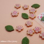ミニチュア ドールハウス Hiro's factry 桜のアイシングクッキー