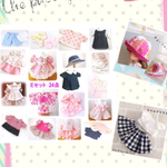 10セット限定★メルちゃんサイズ型紙★25点＋フリルブラウスセット＋チューリップ帽子