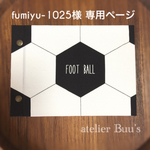  fumiyu-1025様専用ページ   カルトナージュ  サッカーボール柄☆フォトアルバム  2点