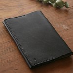 【ｌ様専用】ヌメ革のブックカバー(ブラック)他１点