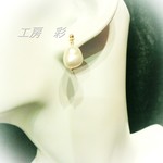 【母の日セール】14kgf・バロック淡水パールのピアス