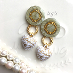 ☆Vintage Button☆アンティークな大人ピアス/イヤリング