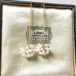 14kgf 淡水パール 紫陽花 アメリカンピアス