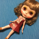 ブライス、リカちゃん用ワンピース、レッド