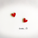 ハート♡ピアス (シルバー)
