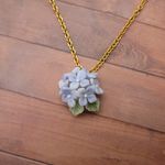 紫陽花のネックレス