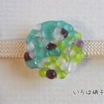 つぶつぶかき氷　　帯留め