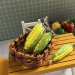 とうもろこしの片耳ピアス