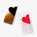 Big Heart♡　グリッターケース/名入れ/iPhoneXS/X/XR/iPhone8/iPhone7/iPhone6・6s