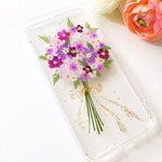 ブーケ　結婚祝い　押し花 ケース Galaxy/Xperia iPhoneXs MAX/Xr/Xs/X/8/8plus/7/7plus/6s/6splus/6/6plus/5s/5/SE