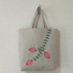 2270m様専用　花刺繍のトートバック