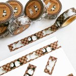 ☆SALE「よじ登るしろくまとしがみつくパンダ」マスキングテープ