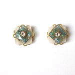 京都オパール紫陽花の重なりピアス