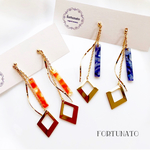 揺れるツイストスティックピアス/イヤリング 夏