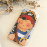 海賊少年  スマホケース デコパージュ
