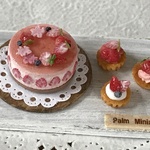 ＊Palm＊花と苺のフレジェ・ミニタルトのセット＊