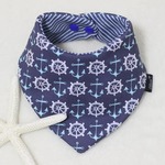 Organic Cotton バンダナスタ Anchor Navy 【送料無料】