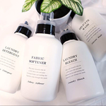 800ml ランドリーボトル4本セット黒キャップ